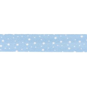 Schrägband Sterne Bio-Baumwolle [20 mm] – hellblau, 