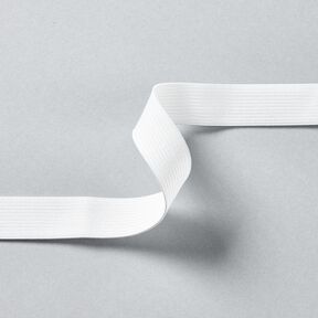 Glattes Gummiband [3 m | 20 mm] – weiss, 