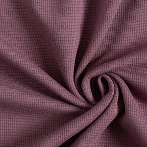 Mini Baumwoll-Waffeljersey Uni – aubergine, 