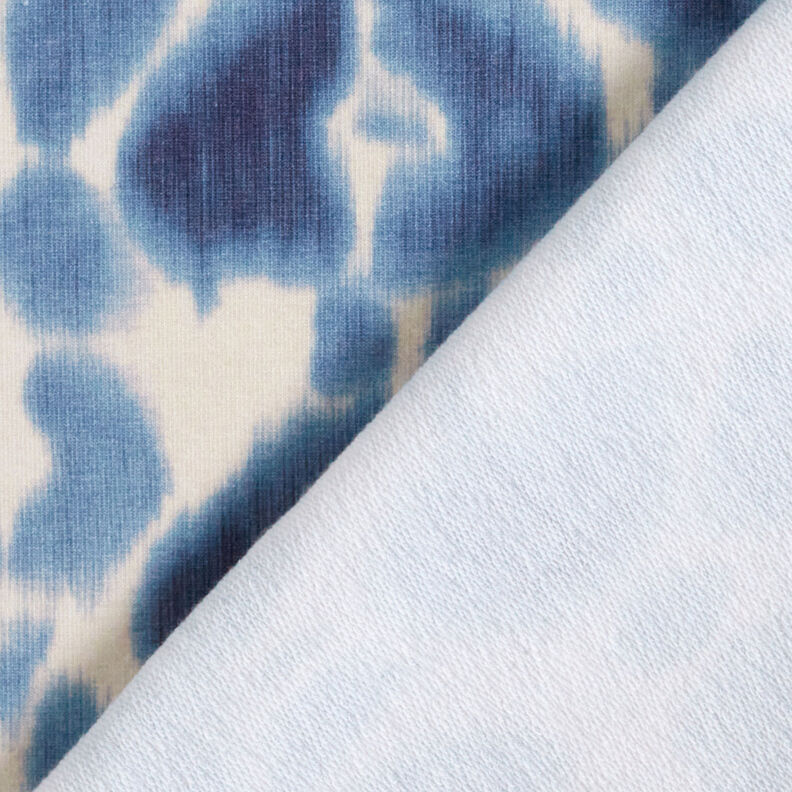 GOTS French Terry Batik-Leomuster | TCC x LOOKS by Wolfgang Joop – brilliantblau/creme,  image number 6