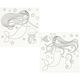 Keilrahmen bedruckt Meerjungfrau [ 20 x 20 cm ] – weiss,  thumbnail number 1