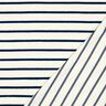 Frotteejersey Streifen – elfenbein/nachtblau,  thumbnail number 4