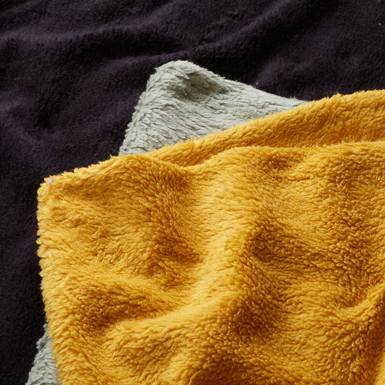 Sherpa Baumwoll-Mix Uni – schwarz,  image number 5