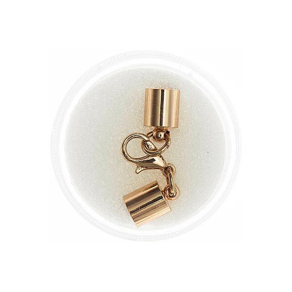 Karabiner mit Endkappen [7 mm], Jewellery Made by Me | Rico Design - gold