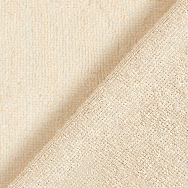 Kuschelfrottee Bambus Uni – sand | Reststück 100cm