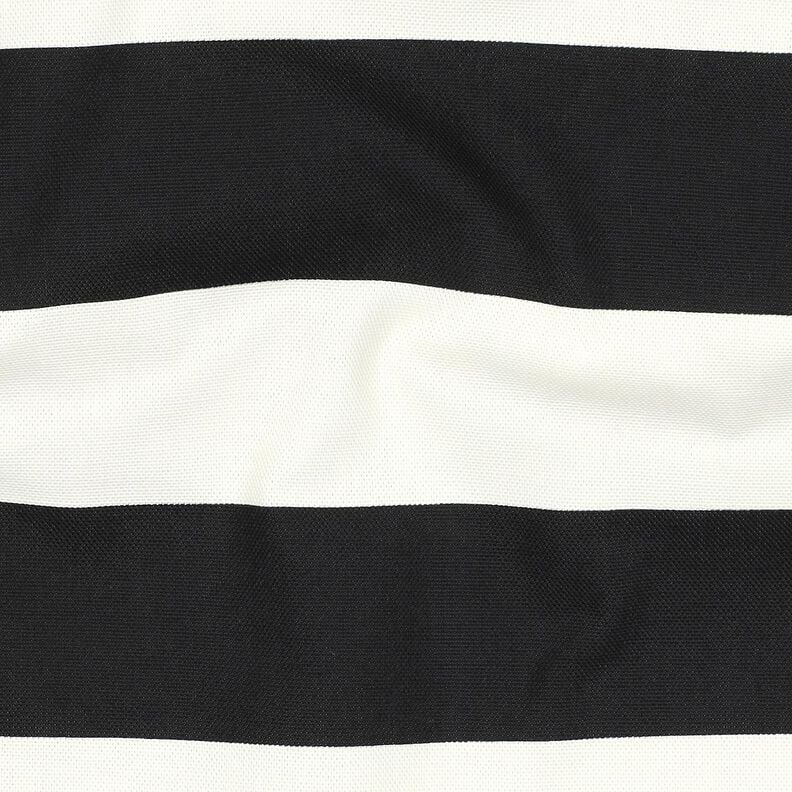 Dekostoff Canvas fröhliche Streifen – schwarz/weiss,  image number 2