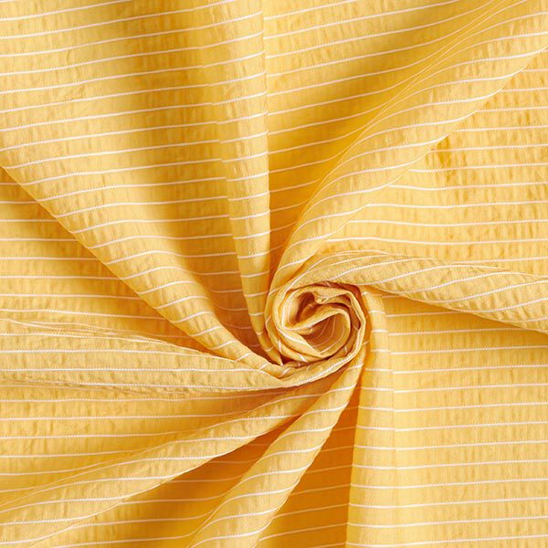 Viskose-Mix erhabene Nadelstreifen – gelb | Reststück 50cm