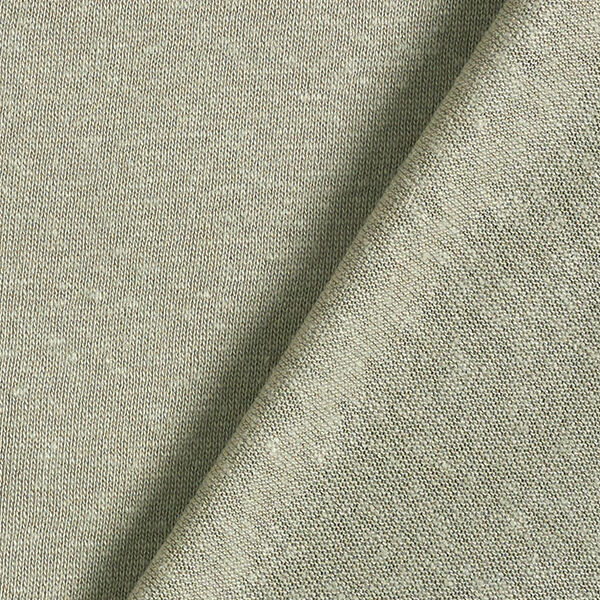 Viskose-Leinen-Mix Feinstrick – schilf | Reststück 50cm
