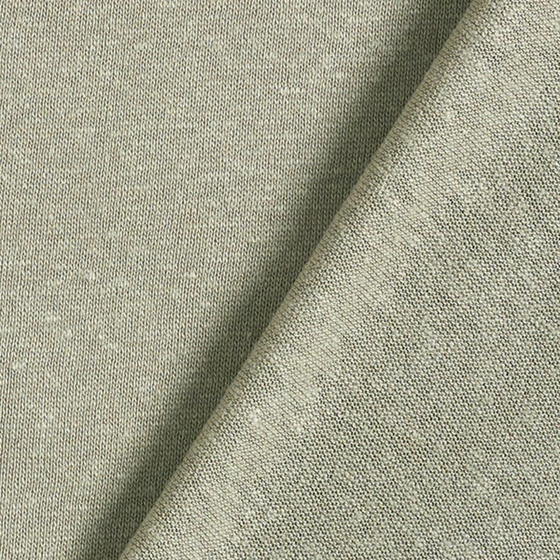 Viskose-Leinen-Mix Feinstrick – schilf, image number 3