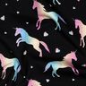Baumwolljersey Regenbogen Einhörner Digitaldruck | Poppy Fabrics – schwarz,  thumbnail number 2