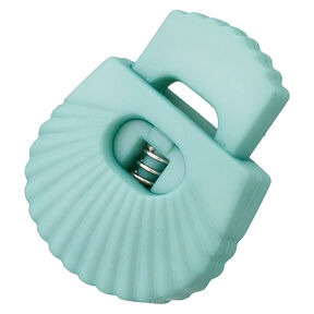 Kordelstopper Muschel [Durchlass: 8 mm] – hellmint, 
