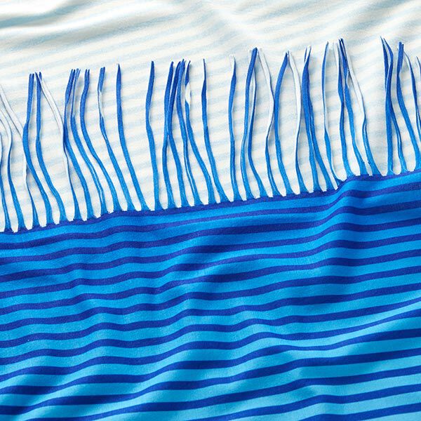 FRINGE ME Dip Dye Blue – blau | Albstoffe | Hamburger Liebe, image number 6