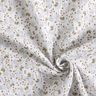 Musselin/ Doppel-Krinkel Gewebe abstraktes Blumenmuster – weiss/gelboliv,  thumbnail number 3