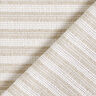 Baumwollstoff Gitterstruktur Querstreifen – beige/weiss,  thumbnail number 5