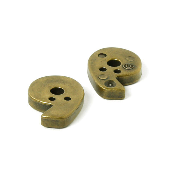 Zahlenknopf 9 - Metalloptik, image number 2