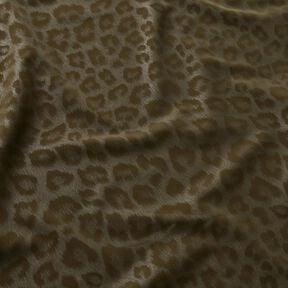 Beschichteter Hosenstoff angeraut Leoprint – khaki, 