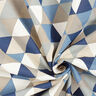 Dekostoff Halbpanama Dreiecke – blau,  thumbnail number 3