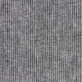 Leinen-Baumwoll-Mix schmale Streifen – schwarz/weiss, 