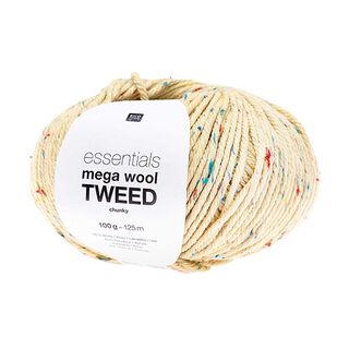 Essentials Mega Wool Tweed Chunky| Rico Design – wollweiss, 