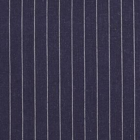 Viskose-Leinen-Mix breite Nadelstreifen – marineblau, 