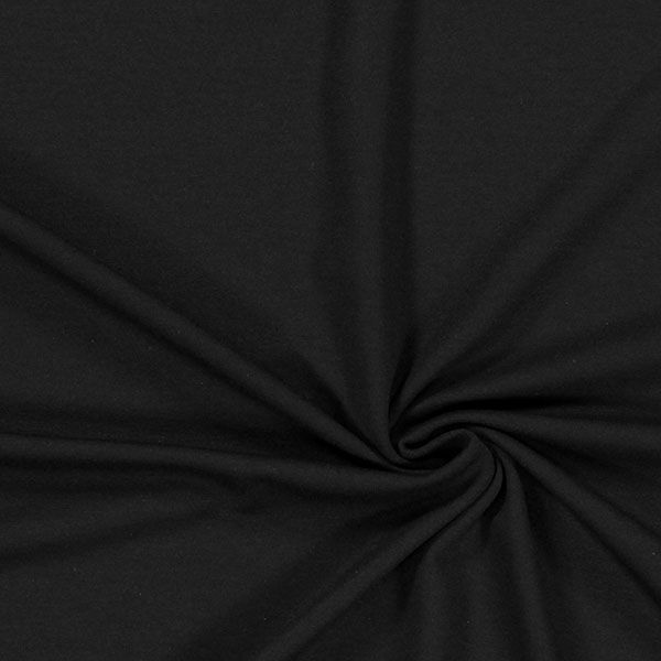 Viskose Jersey Medium – schwarz | Reststück 50cm