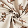 Dekostoff Halbpanama lustige Rentiere – natur/braun,  thumbnail number 3