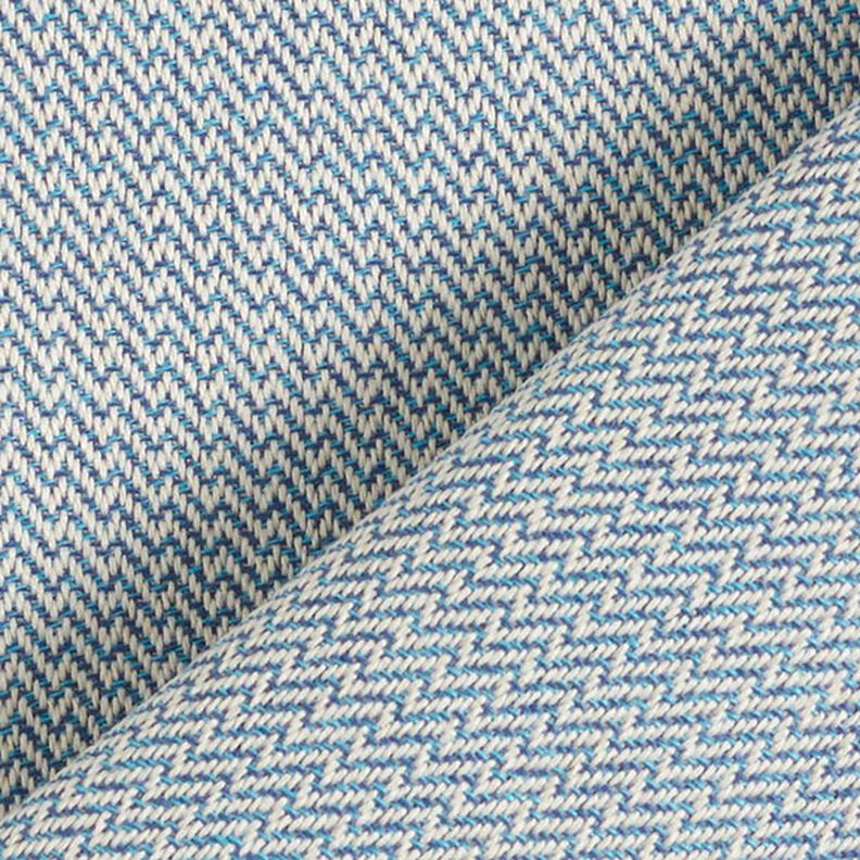 Outdoorstoff Jacquard kleines Zickzack – marineblau,  image number 5