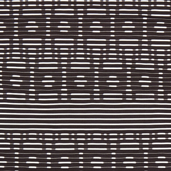 Leichter Strickstoff erhabenen Streifen – schwarz/weiss,  image number 1
