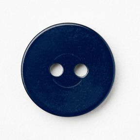 2-loch-Knopf glänzend [Ø 15 mm] – nachtblau, 