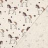 Baumwolljersey Glitzer-Blumenpferd | Poppy Fabrics – natur/gold,  thumbnail number 4