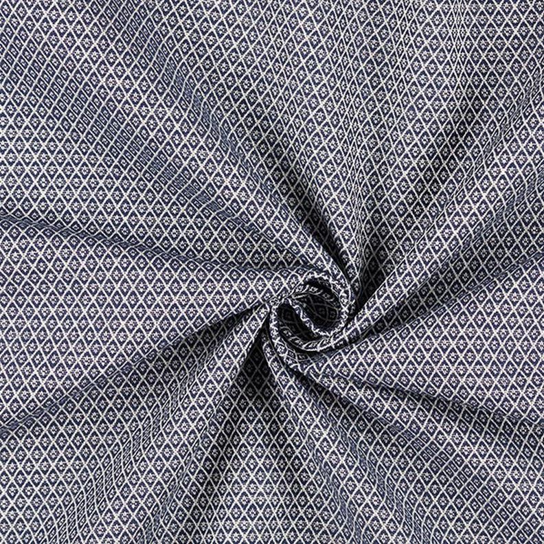 Möbelstoff Jacquard Miniraute – blau,  image number 2