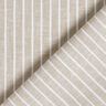 Leinen-Baumwoll-Mix breite Streifen – helltaupe/weiss,  thumbnail number 4