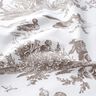 Dekostoff Halbpanama fröhliche Tänzer 280 cm – taupe/weiss,  thumbnail number 2