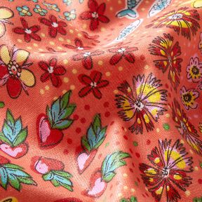 Beschichtete Baumwolle maritimer Mix – koralle, 