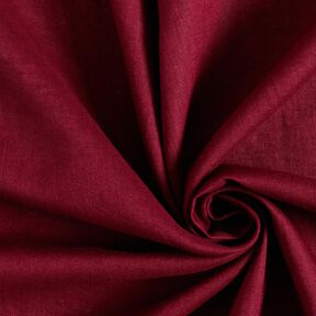 Leichter Leinen-Mix vorgewaschen – bordeauxrot, 