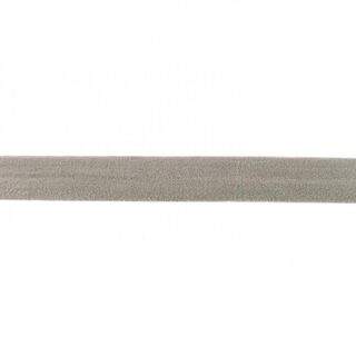 Elastisches Einfassband (Falzgummi) matt [20 mm] – grau, 