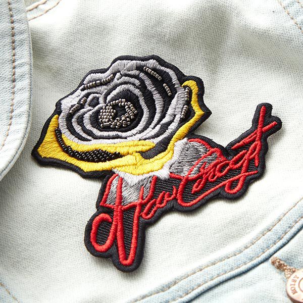 XXL Applikation Silver Rose – rot, image number 2