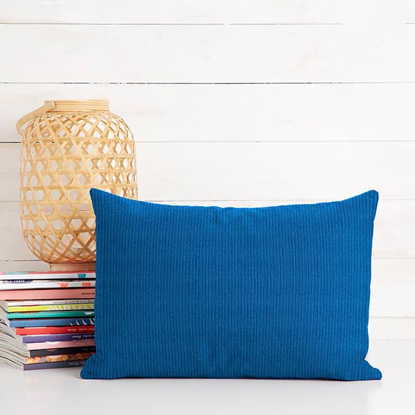 Breitcord Uni – jeansblau | Reststück 100cm