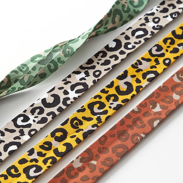 Schrägband Leo [ 20 mm ] – orange/schwarz,  image number 3