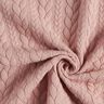 Jerseyjacquard Cloqué Zopfmuster – rosé,  thumbnail number 3