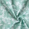 Musselin/ Doppel-Krinkel Gewebe Blumenmuster – eukalyptus/weiss,  thumbnail number 3