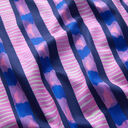 Baumwollsatin Streifen | Nerida Hansen – marineblau/pink, 