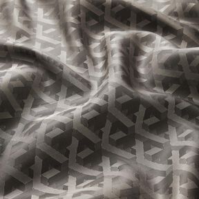 Futterstoff Jacquard geometrische Formen – grau, 