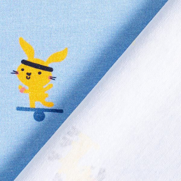 Baumwolljersey sportliche Tiere | PETIT CITRON – hellblau, image number 6