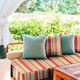 Outdoorstoff Canvas Streifen – orange/rot,  thumbnail number 8