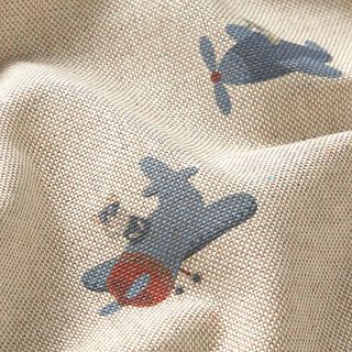 Dekostoff Halbpanama Piloten – natur/jeansblau, 