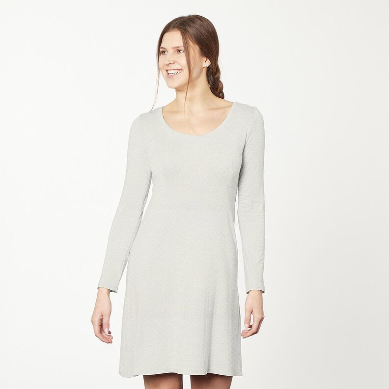 Baumwolljersey kleine Herzchen – wollweiss, image number 5