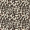 Musselin/ Doppel-Krinkel Gewebe Leoprint – hellbeige/schokolade,  thumbnail number 1