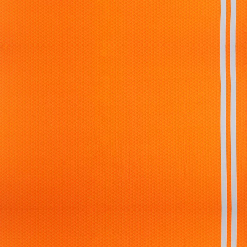 French Terry Sommersweat Bordürenstoff Einmal Bauarbeiter sein – hellorange/silbergrau,  image number 5