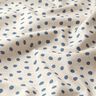 Dekostoff Halbpanama lockere Punkte – blau/cashew,  thumbnail number 2